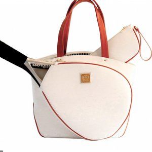 Court Couture Cassanova Tennis Bag (White Pebble)
